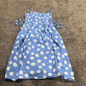 Universal Thread Blue and White Floral Midi Dress